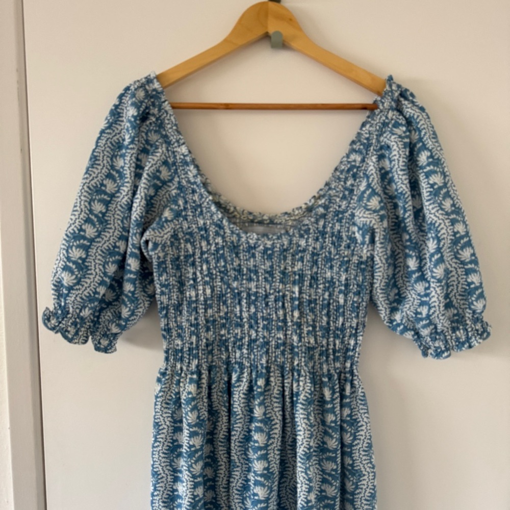 Hill House Blue and White Maxi Dress